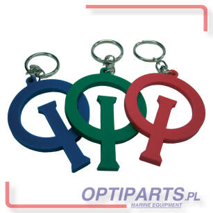 Brelok - zaczep do kluczy z logo OPTI - niebieski 
